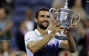 Marin Cilic lifting a trophy